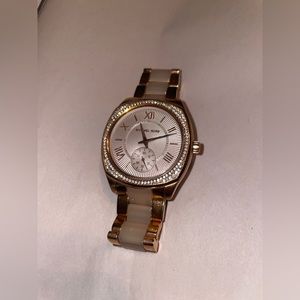 rose gold michael kors watch